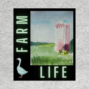 Farm Life & Silo v4 T-Shirt